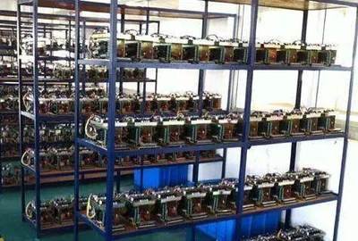 A large-scale Bitcoin mining farm showcasing the scale and infrastructure required for efficient mining operations.