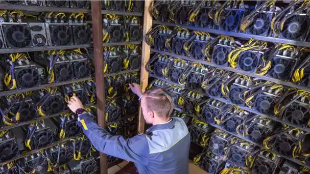 Mining rig with upgraded chips