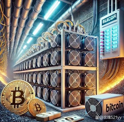 Illustration of bitcoin network and mining process